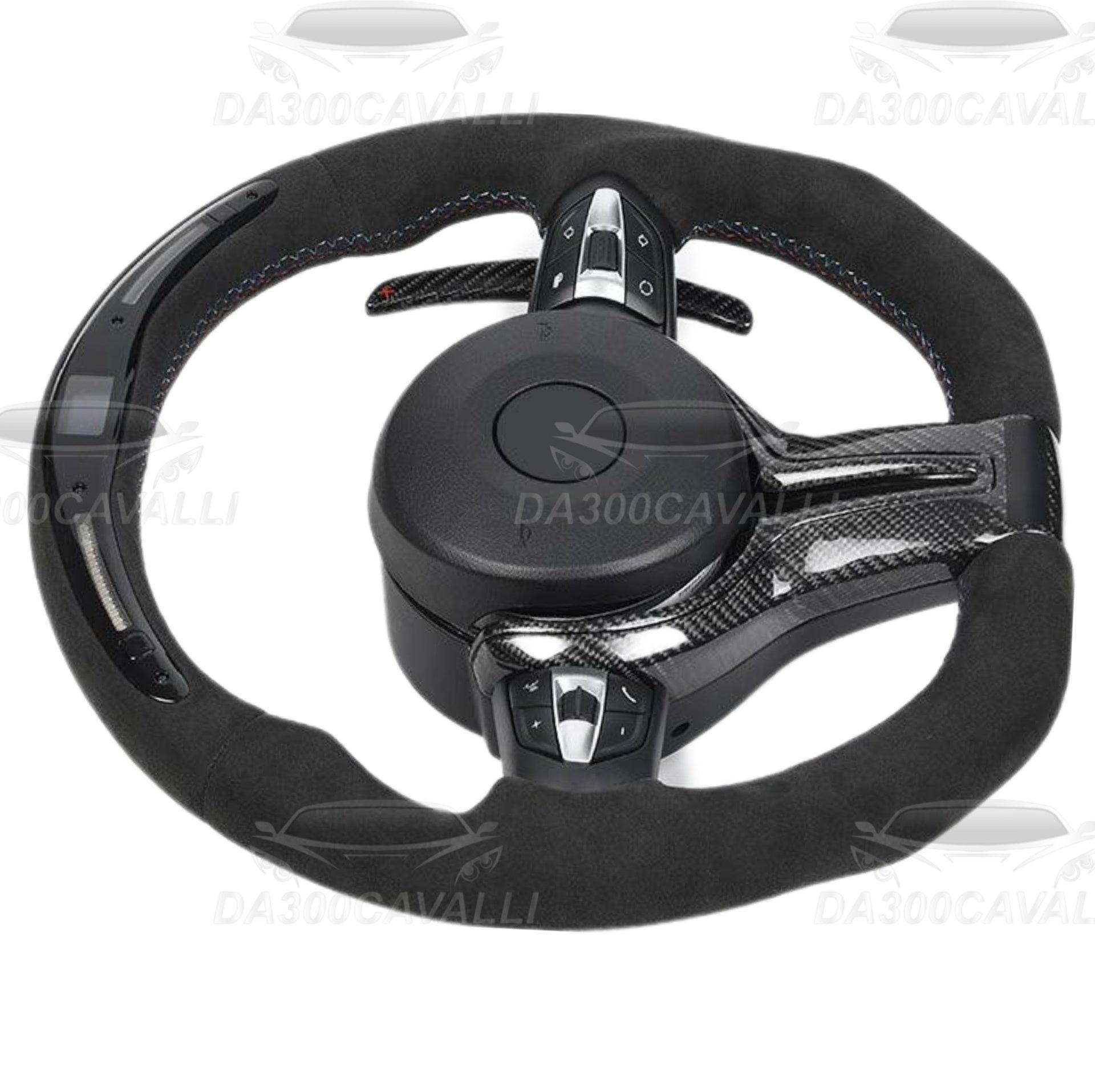 Volante BMW F10 Serie 5 7 M5 M8 M6 F01 F02 F03 F12 F13 F13 F0 F90 F92 F93 Fibra Di Carbonio - Da300Cavalli