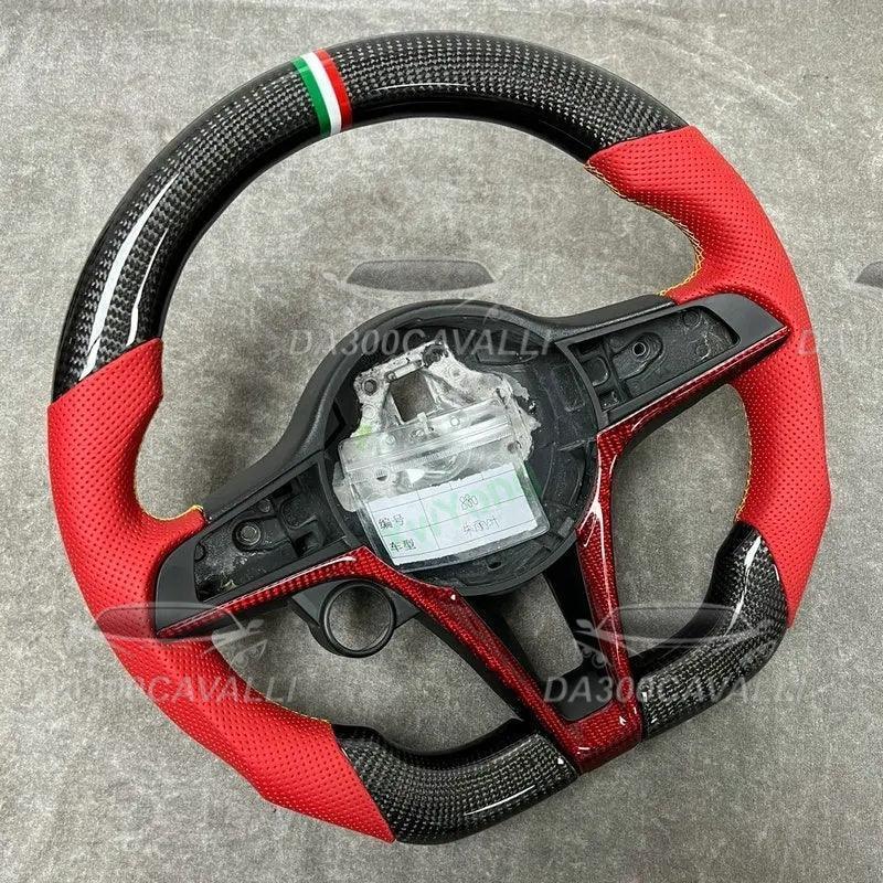 Volante Fibra Di Carbonio Alfa Romeo Giulia - Da300Cavalli