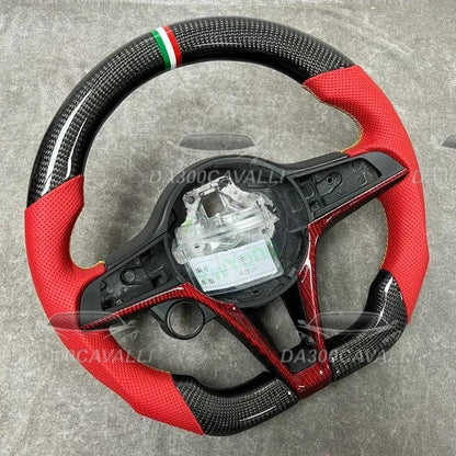 Volante Fibra Di Carbonio Alfa Romeo Giulia - Da300Cavalli