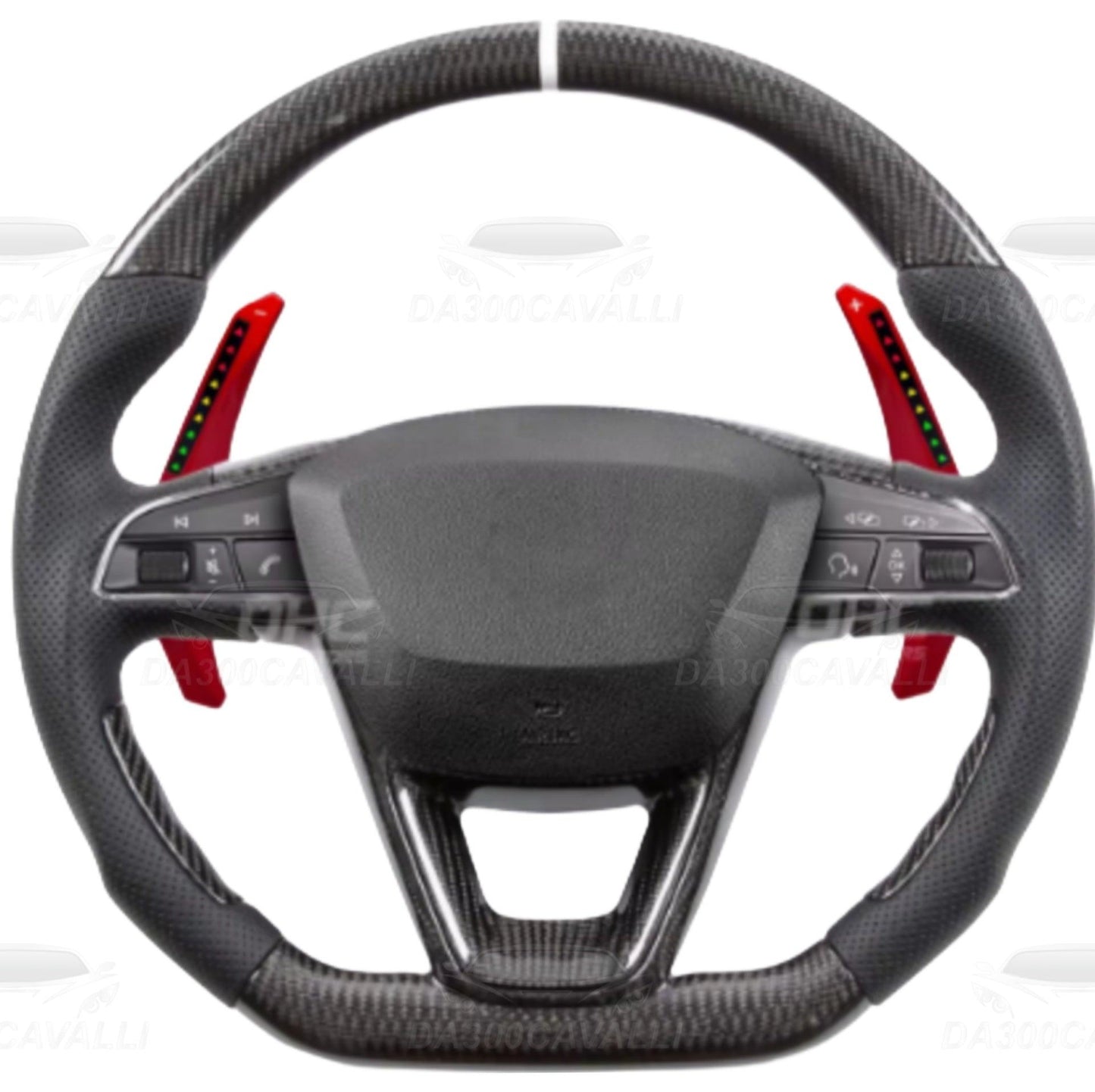 Volante In Carbonio Seat Leon Mk2 Mk3 - Da300Cavalli