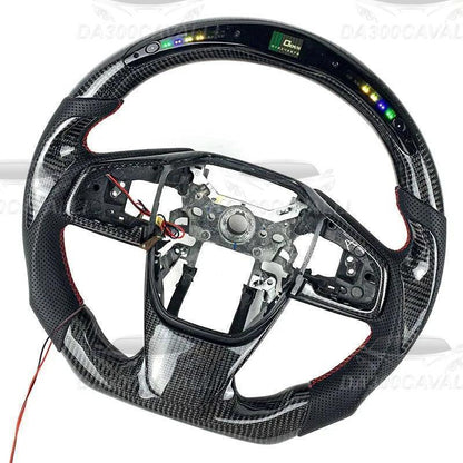 volante-in-fibra-di-carbonio-con-led-honda-civic-2016-2023-da300cavalli-2 - Da300Cavalli