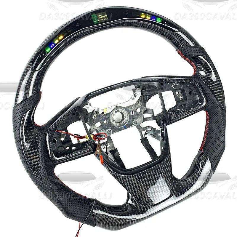Volante In Fibra Di Carbonio Con Led Honda Civic (2016-2023) - Da300Cavalli