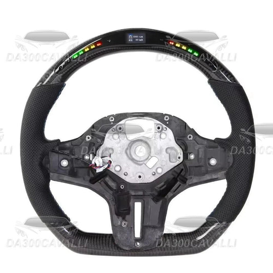 Volante In Fibra Di Carbonio Led Bmw M4 M5 M8 X3M X4M X5M X6M F90 F40 F44 F95 F98 G30 G01 G02 G20 G22 G80 G82 - Da300Cavalli