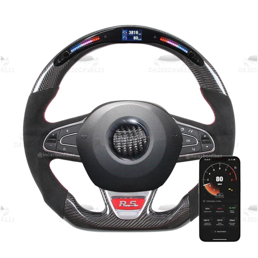 volante-led-in-fibra-di-carbonio-renault-clio-megane-da300cavalli-1 - Da300Cavalli