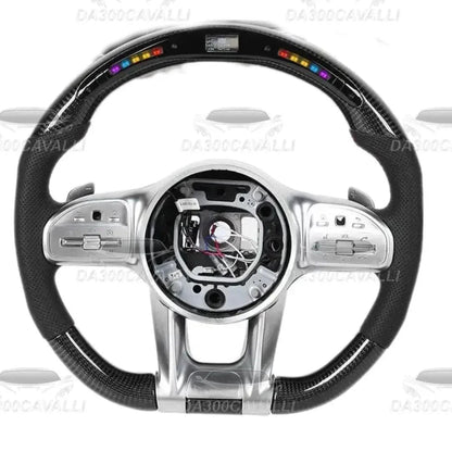 volante-mercedes-classe-abcesgglcgle-c63-e63-s63-2010-2023-in-pelle-e-carbonio-con-led-da300cavalli-1 - Da300Cavalli