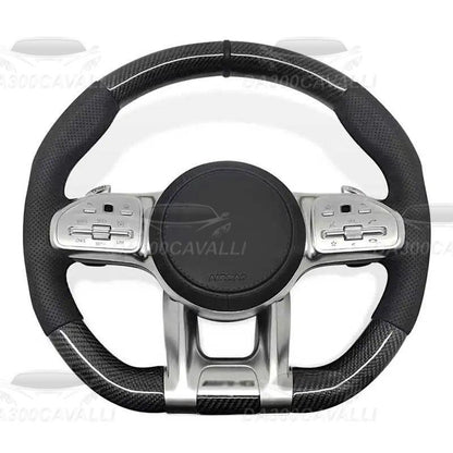 Volante Mercedes In Fibra Di Carbonio Classe A/B/C/E/S/G/V/ GLA GLC GLE GLS - Da300Cavalli