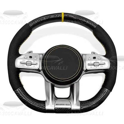 Volante Mercedes In Fibra Di Carbonio Classe A/B/C/E/S/G/V/ GLA GLC GLE GLS - Da300Cavalli