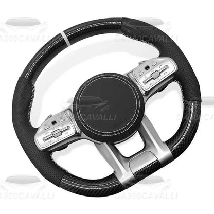 Volante Mercedes In Fibra Di Carbonio Classe A/B/C/E/S/G/V/ GLA GLC GLE GLS - Da300Cavalli