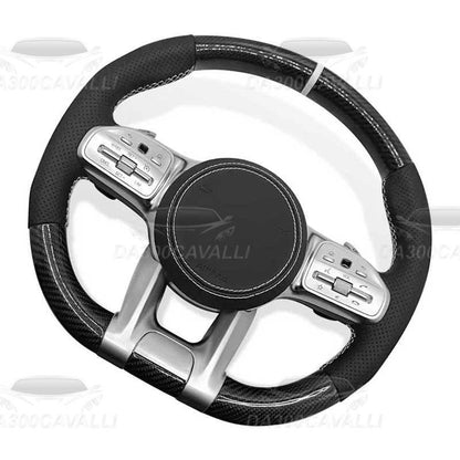 Volante Mercedes In Fibra Di Carbonio Classe A/B/C/E/S/G/V/ GLA GLC GLE GLS - Da300Cavalli