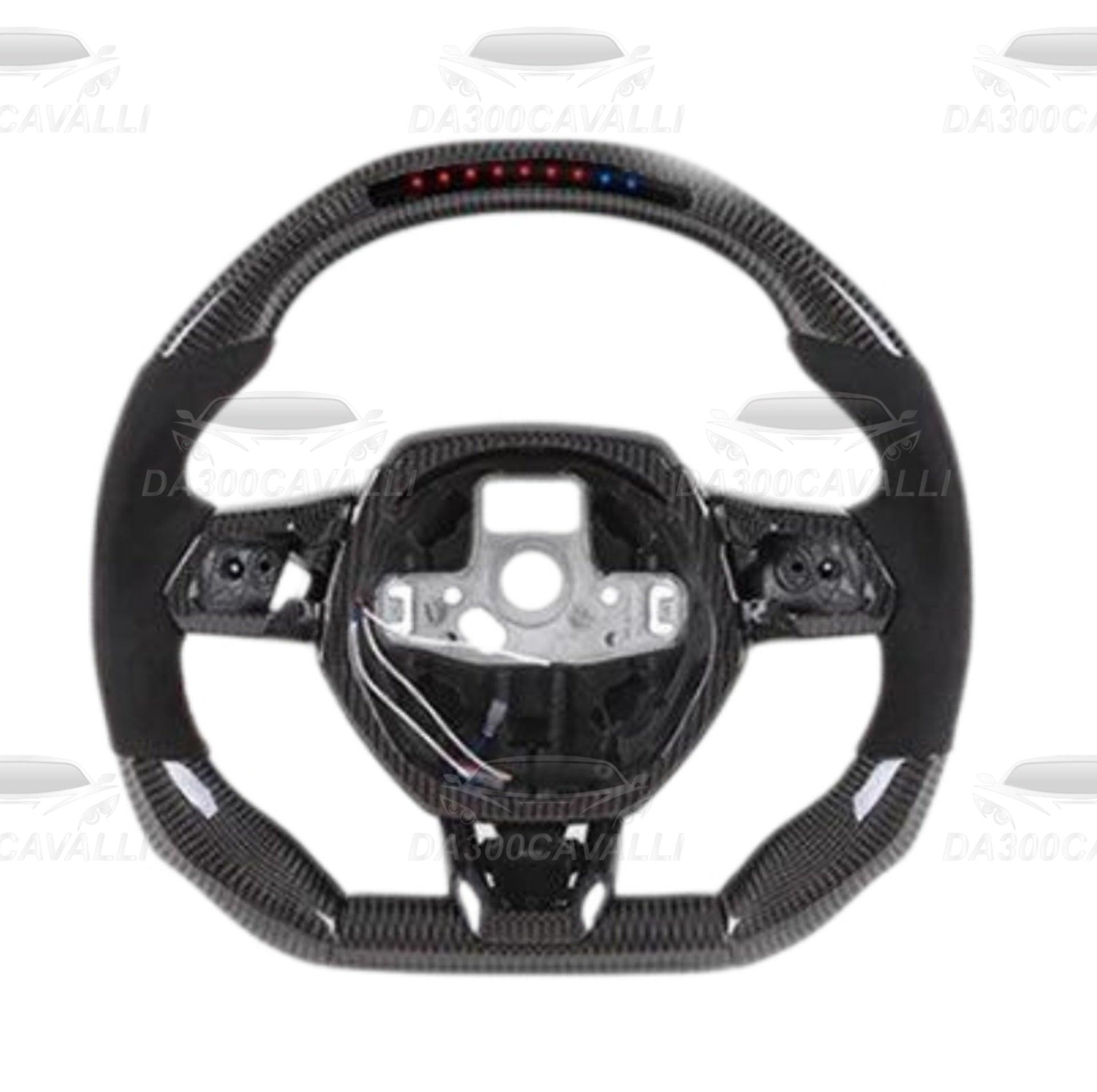 Volante Porsche Cayenne Panamera Macan Cayman Boxster 911 718 Fibra Di Carbonio - Da300Cavalli