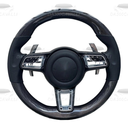 volante-porsche-panamera-macan-cayenne-911-718-fibra-di-carbonio-da300cavalli-2 - Da300Cavalli