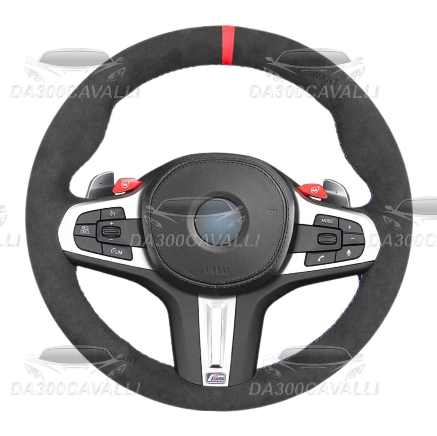Volante Pretagliato In Alcantara Bmw M3 G80 M4 G82 G83 M5 F90 M8 F91 F92 F93 X3 M F97 X4 F98 X5 F95 X6 F96 - Da300Cavalli