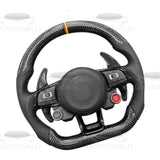 Volante VW Golf 7-8 Passat B8 Touareg Tiguan Polo Fibra Di Carbonio