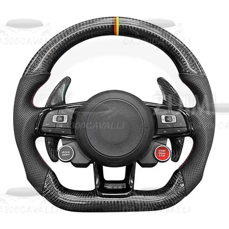 volante-vw-golf-7-8-passat-b8-touareg-tiguan-polo-fibra-di-carbonio-da300cavalli-2 - Da300Cavalli
