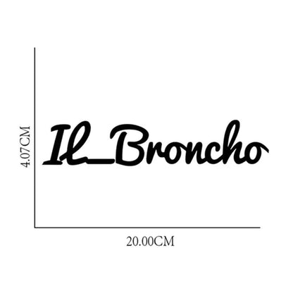 Adesivo Il Broncho — Sticker Personalizzato Auto — Da300Cavalli