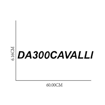 Adesivo Scritta Grande 60*6.16Cm - Da300Cavalli