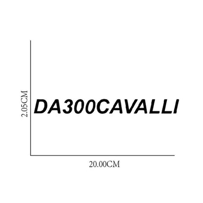 Adesivo Scritta Piccola 20*2.05Cm - Da300Cavalli