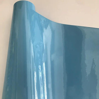 Pellicola wrap adesiva azzurra lucida per tuning auto Da300Cavalli