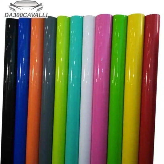 Rotoli pellicola wrap colorata per auto tuning Da300Cavalli, vari colori lucidi